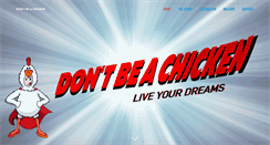 Desktop Screenshot of dontbeachicken.com